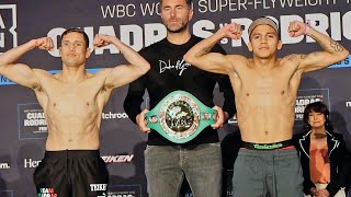 CARLOS CUADRAS VS JESSE quotBAMquot RODRIGUEZ  FULL WEIGH IN amp FACE OFF [upl. by Christianna274]