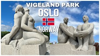 WORLDS LARGEST NAKED SCULPTURES PARK  Vigeland Park Oslo Norway  Oslo Travel Vlog Day 2 [upl. by Reiss]