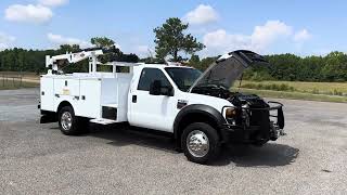 2010 FORD F550 MECHANICS TRUCK SERVICE TRUCK UTILITY CRANE COMPRESSOR [upl. by Roze]