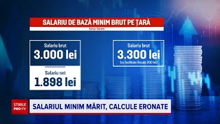 Salariul minim va creşte de la 1 octombrie Gafa imensă pe care Guvernul a evitato în ultima clipă [upl. by Zelazny872]