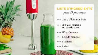 Recette du Green smoothie avec le MINIPRO 💚 [upl. by Nanji961]