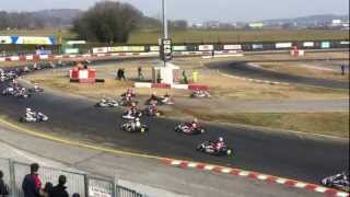 18° WINTER CUP 17022013 South Garda Karting Lonato del Garda PREFINALE CRASH [upl. by Halverson]