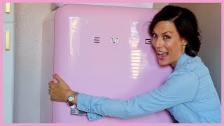 Pink SMEG Retro Refrigerator Review amp Tips [upl. by Juli]