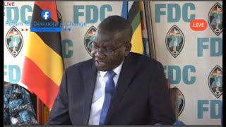 LIVE  FDC PRESSER Live from Najjanankubi Addressed by Eng Patrick Oboi Amuriat [upl. by Nairam]