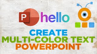 How to Create Multicolor Text in PowerPoint [upl. by Mehetabel]