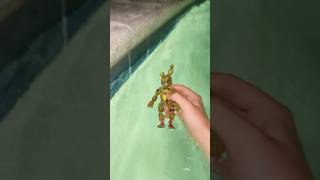 FNaF SPRINGTRAP gets springlocked by The Pool of Death STOP MOTION Animation fnaf stopmotion [upl. by Vona]