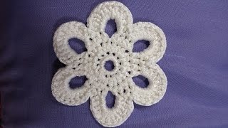 DIY  Fiore uncinetto  Crochet flower [upl. by Hymie]