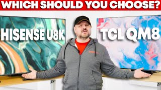 TCL QM8QM850G vs Hisense U8U8K  Which To Choose [upl. by Proudman537]