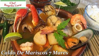 CALDO DE MARISCOS 7 MARES DELICIOSA RECETA [upl. by Canice441]