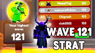 WAVE 121 STRAT FOR ENDLESS LEADERBOARD Toilet Tower Defense [upl. by Llenrahc]