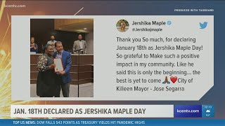 Jan 18 declared as Jershika Maple Day [upl. by Atalante]