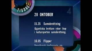 TV4Avslutning  19921020 [upl. by Hgielek]