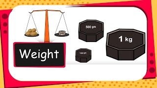 Maths  Measurement Weight  English [upl. by Yllet]