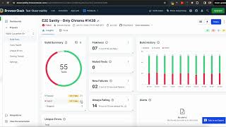 BrowserStack Test Observability  AIdriven test reporting debugging amp insights [upl. by Milburr]