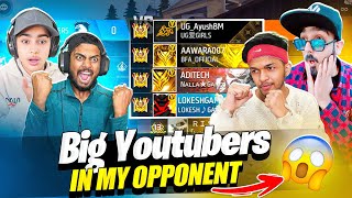 Big V Badge YouTubers In My Opponent Breaking Winning Streak 😱  Garena Free Fire Max [upl. by Burton]