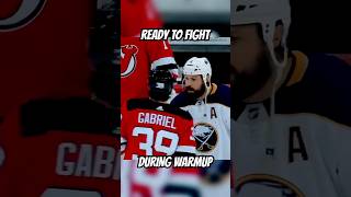 Zach Bogosian was ready to fight the minute warmup started shorts shortsfeed nhl hockey [upl. by Navoj]