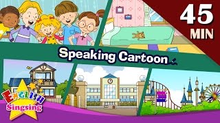 Speaking Cartoon  45 minutes Kids Dialogues  Easy conversation  Learn English for Kids [upl. by Acinorahs]