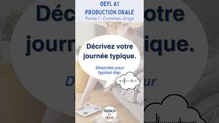 Décrivez votre journée typique delf apprendrelefrancais frenchlearning speakfrench easyfrench [upl. by Ojybbob]