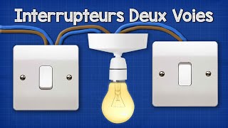 Explication des interrupteurs deux voies  Comment connecter l’interrupteur déclairage à deux voies [upl. by Sewoll]