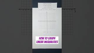 StepbyStep Guide to Graphing Linear Inequalities [upl. by Devan333]