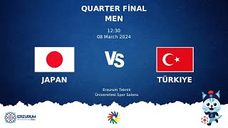 JAPAN vs TÜRKIYE  Futsal DEAFLYMPICS ERZURUM 2024  MEN QUARTERFINALS [upl. by Forward105]