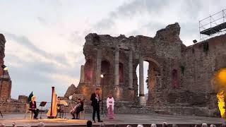 Greek Roman Theater Taormina Sicily [upl. by Erinna]