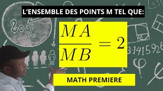 Correction dexercice Barycentres et Lignes de Niveau  Math Première [upl. by Annavoeg173]