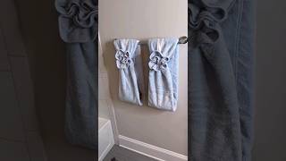 Easy and Elegant Decorative Towel Folding Ideas for Your Bathroom  simple towel art in housekeeping [upl. by Medeah]