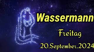 Horoskop Wassermann heute Freitag 20 September 2024 [upl. by Nilknarf]