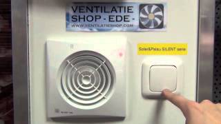 Badkamerventilatoren vergelijken op de testmuur van Ventilatieshopcom [upl. by Ariday]