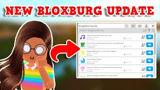 NEW BLOXBURG ANNOUNCEMENT BLOXBURG UPDATE 0130  Voice Chat Added Public Neighborhoods and More [upl. by Yerffoj]