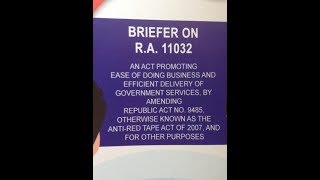 Consultation re RA 11032  Ease of doing Business and Efficient Government Service Delivery Act of 2 [upl. by Hirst]