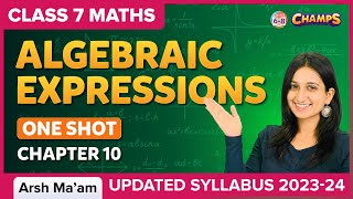 Algebraic Expressions  ONE SHOT  Chapter 10  Class 7  BYJUS [upl. by Ahselef]