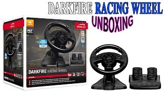 Speedlink Darkfire Racing wheel Unboxing and first look  فتح علبه [upl. by Tcideneb873]