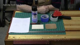 Applying Scroll Saw Patterns [upl. by Tikna]