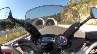 fazer 600 s2 vs z 750 top speed 244km [upl. by Olimac]