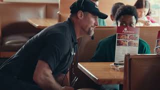 Lions head coach Dan Campbell stars in a new commercial for Applebees [upl. by Nomaj]