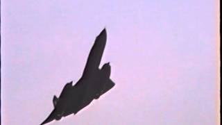 Lockheed SR71 Blackbird Flybys at BUR [upl. by Nogam733]