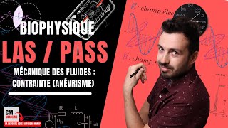 MECANIQUE DES FLUIDES  💧 CONTRAINTE Loi de LAPLACE anévrisme aortique thrombose embolie [upl. by Ytsim]