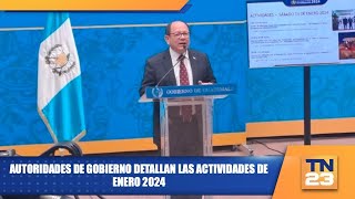 Autoridades de gobierno detallan las actividades de enero 2024 [upl. by Nawtna163]