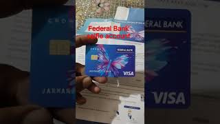 Federal Bank zero balance account  Debit Card [upl. by Tisman]