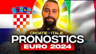 Pronostic Croatie Italie  Nos 3 pronos foot Euro du lundi 24 juin  Groupe B [upl. by Boone620]