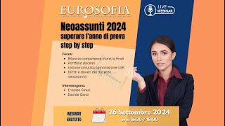 Neoassunti 2024 superare l’anno di prova step by step [upl. by Nirrej29]