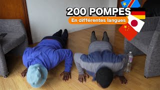 200 POMPES EN 30 minutes dans des LANGUES DIFFÉRENTES [upl. by Nired496]