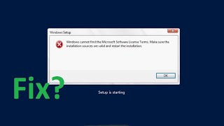 How To Fix Windows cannot find the Microsoft Software License Terms Solved [upl. by Peter]