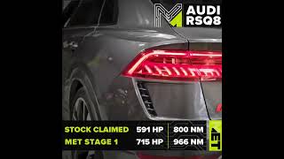 Audi RSQ8 Stage 1 Tune  Over 110HP Boost  Mobile Eco Tuning MET [upl. by Mosby]