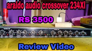 Araldo Audio Crossover 234Xl Review Video technical mix [upl. by Resneps]