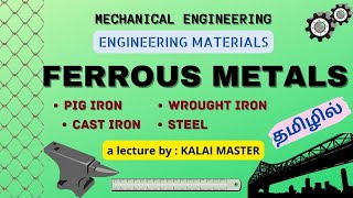 FERROUS METALS TYPES EXPLAINED IN TAMILMECHANICAL ENGINEERINGENGINEERING MATERIALSIRON ORES [upl. by Reginnej]