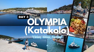 Day 3 Olympia Katakolo  Boat Cruise 2023  Italy Greece Turkey [upl. by Anaher]