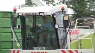 Silage 2011 Quigleys Harvesting Wholecrop Triticale with Claas Jaguar 890 [upl. by Adamek45]